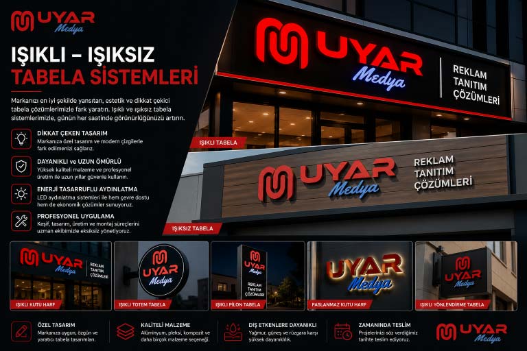 Işıklı – Işıksız Tabela Sistemleri